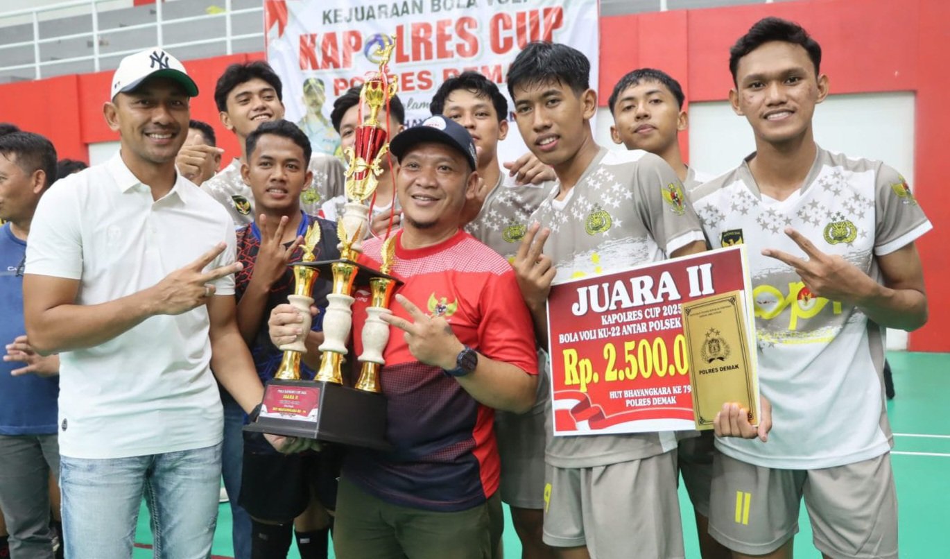 Turnamen Voli Kapolres Cup 2025 Meriahkan Hari Bhayangkara ke-79 di Demak