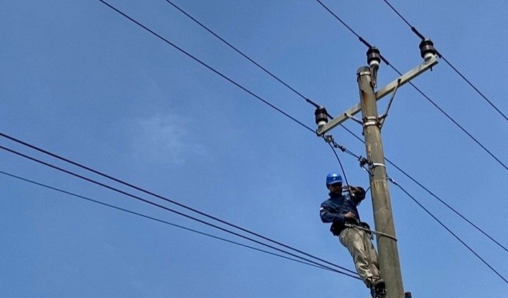 PLN Icon Plus Sisir Kabel Udara di Cilacap
