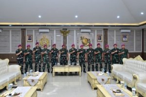 Brigjen Ena Sulaksana Laporkan Kenaikan Pangkat ke Pangkormar