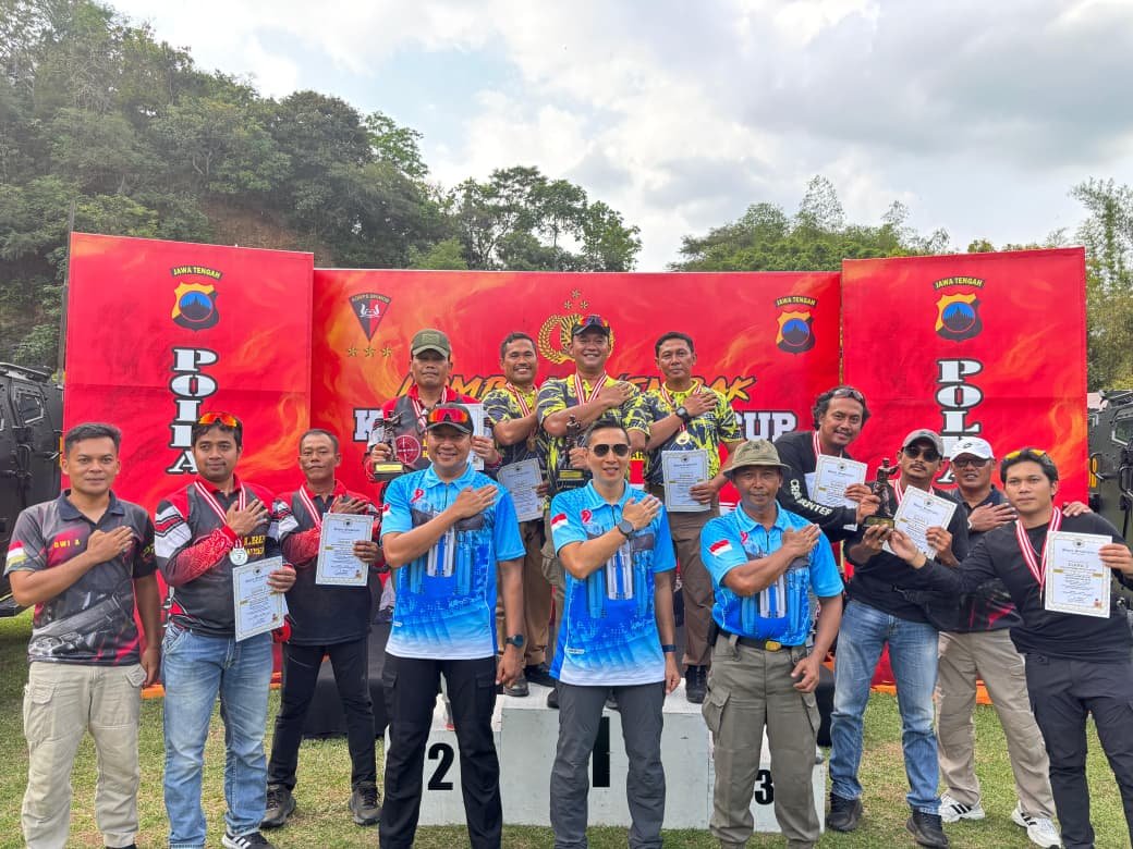 Polres Semarang Borong Prestasi di Lomba Menembak Kapolda Cup